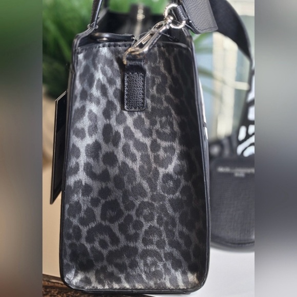 Karl Lagerfeld Black and Gray Satchel with Graphic Design - Picture 6 of 11